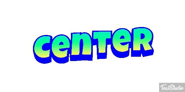 Center Текстовый эффект