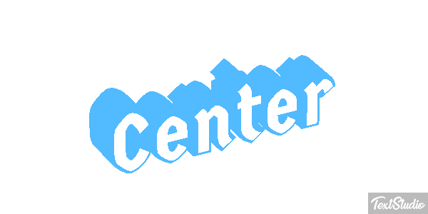 Center Текстовый эффект