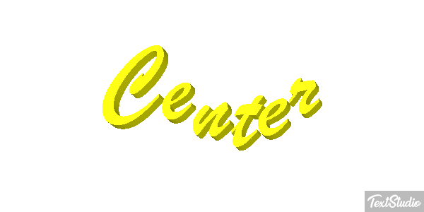 Center Текстовый эффект