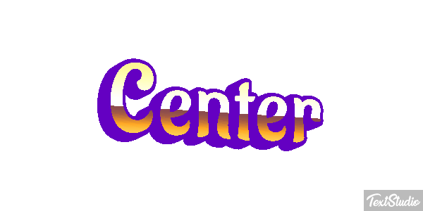 Center Текстовый эффект