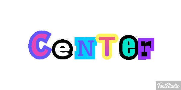 Center Текстовый эффект