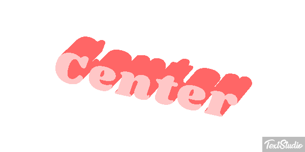 Center Текстовый эффект