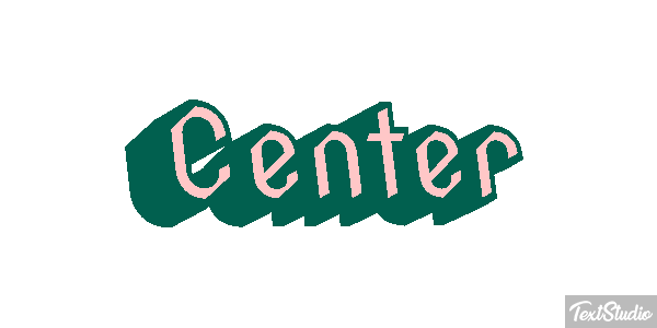 Center Текстовый эффект