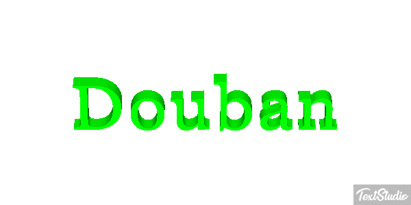 Douban Text effect