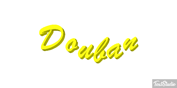 Douban Text effect