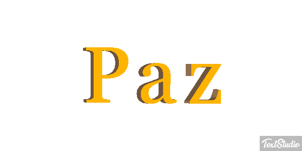 Paz Efecto de texto