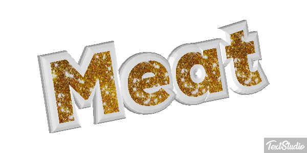 Meat Texteffekt
