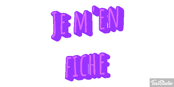 Je m'en fiche Effet de texte