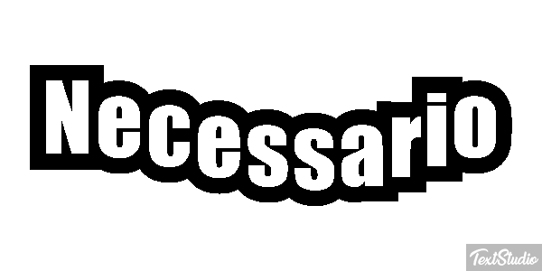 Necessário Efecto de texto