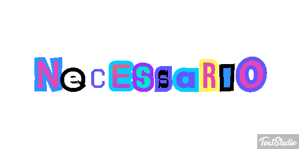 Necessário Efecto de texto