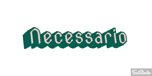 Necessário Efecto de texto