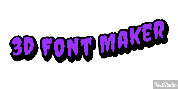 3d Font Maker Tekst effect