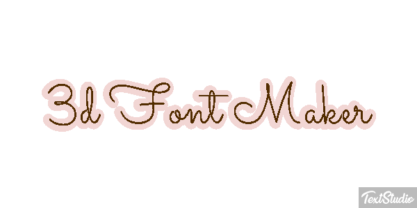 3d Font Maker Tekst effect