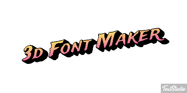 3d Font Maker Tekst effect