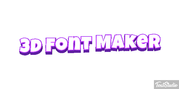 3d Font Maker Tekst effect