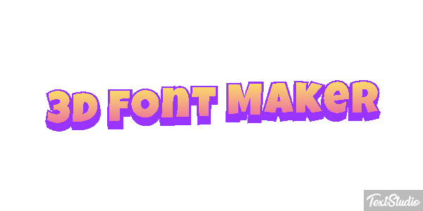 3d Font Maker Tekst effect
