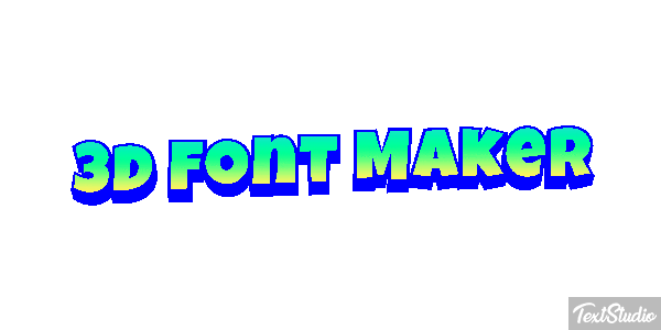 3d Font Maker Tekst effect