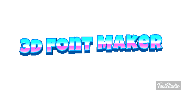 3d Font Maker Tekst effect