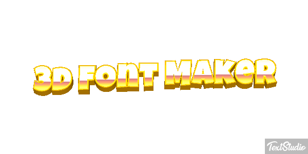 3d Font Maker Tekst effect