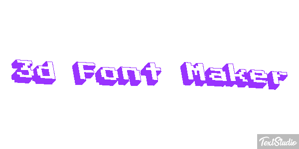 3d Font Maker Tekst effect