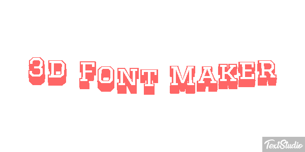 3d Font Maker Tekst effect
