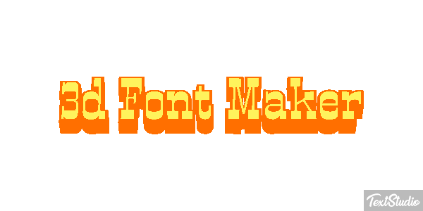 3d Font Maker Tekst effect