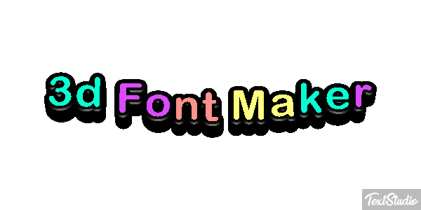 3d Font Maker Tekst effect