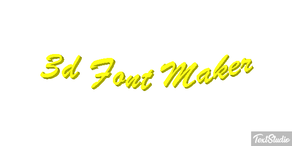 3d Font Maker Tekst effect