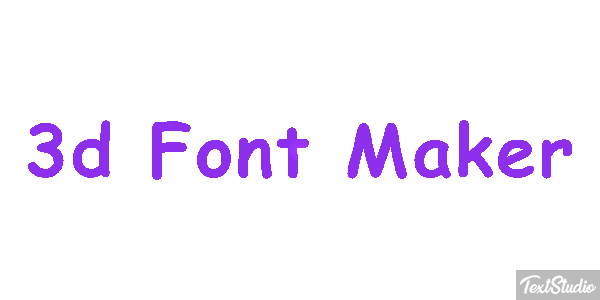 3d Font Maker Tekst effect