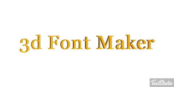 3d Font Maker Tekst effect