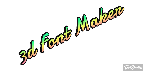 3d Font Maker Tekst effect