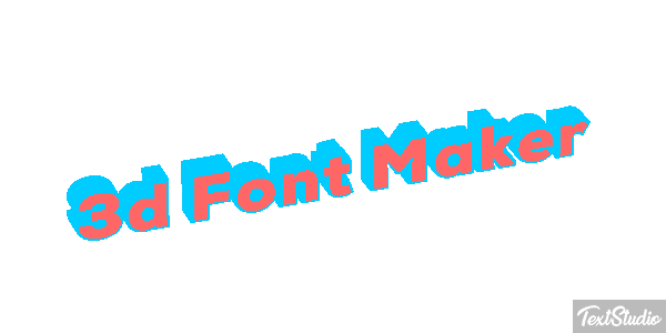 3d Font Maker Tekst effect