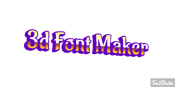 3d Font Maker Tekst effect