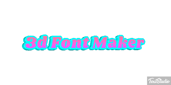 3d Font Maker Tekst effect