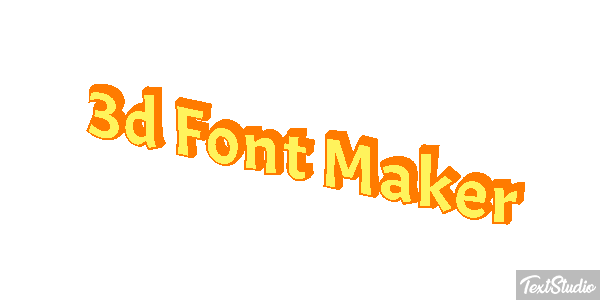 3d Font Maker Tekst effect