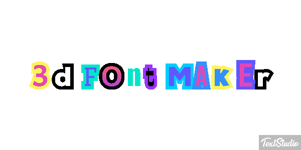 3d Font Maker Tekst effect