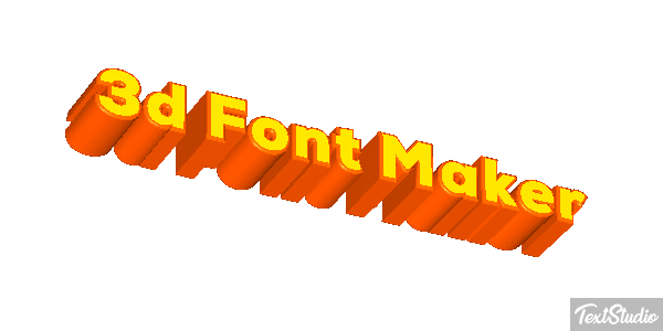 3d Font Maker Tekst effect