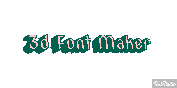 3d Font Maker Tekst effect