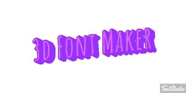 3d Font Maker Tekst effect