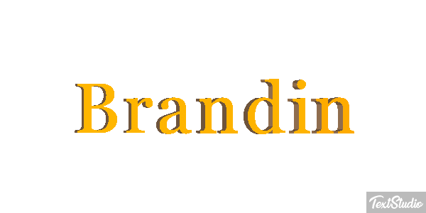 Brandin Text effect