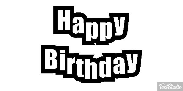 Happy Birthday Efekt tekstowy