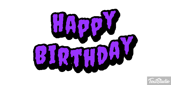 Happy Birthday Efekt tekstowy