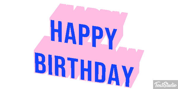 Happy Birthday Efekt tekstowy