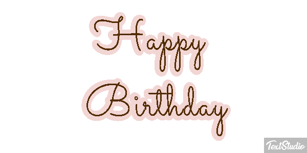 Happy Birthday Efekt tekstowy