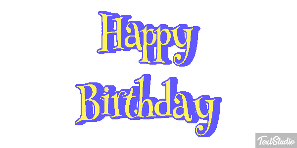 Happy Birthday Efekt tekstowy