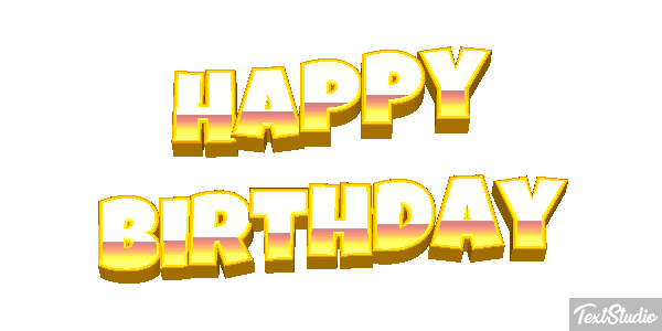 Happy Birthday Efekt tekstowy