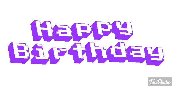 Happy Birthday Efekt tekstowy