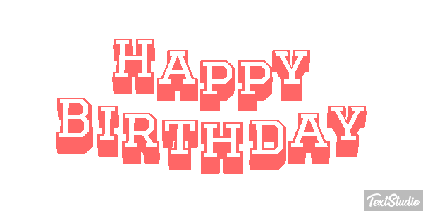 Happy Birthday Efekt tekstowy