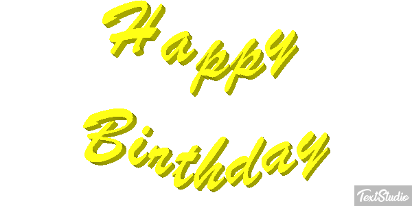 Happy Birthday Efekt tekstowy