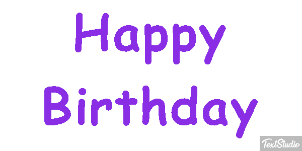 Happy Birthday Efekt tekstowy